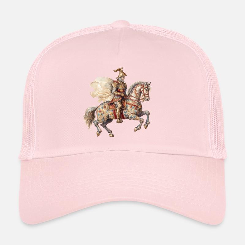 Chevalier à cheval, Moyen Âge Casquette trucker 