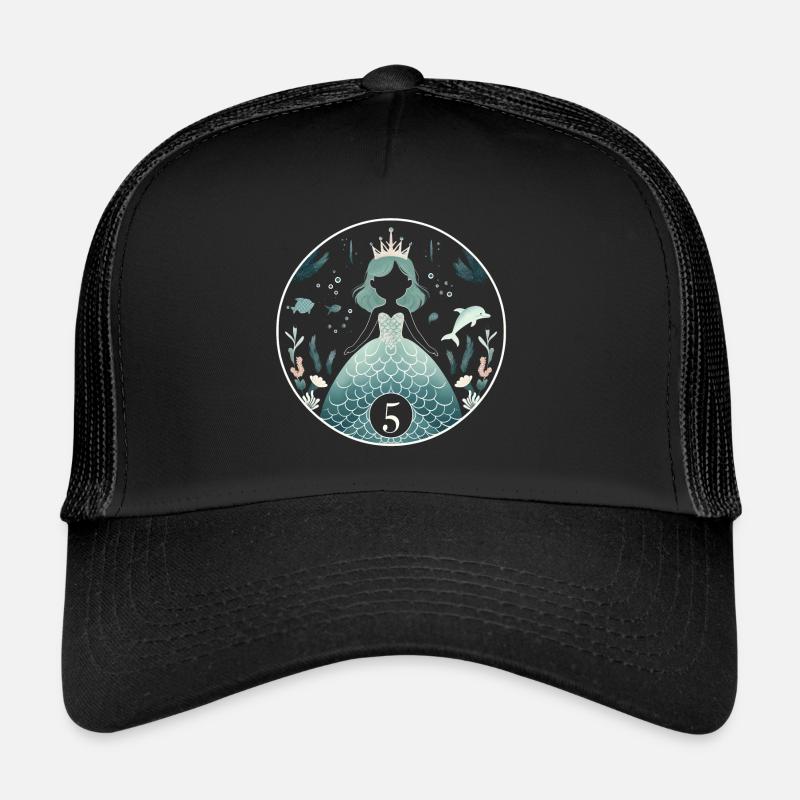 Mermaid Princess Magic - Trucker Cap - black/black
