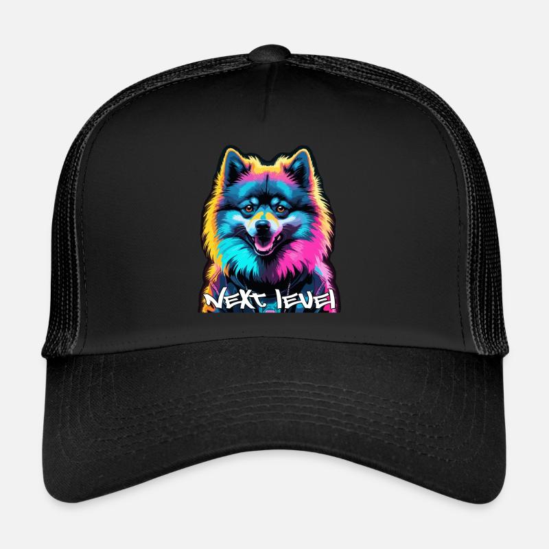 Petit Spitz Spitz Next Level Cyber Dog Cadeau Casquette trucker 