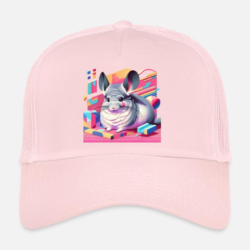 Chinchilla Néon Rétro Casquette trucker 