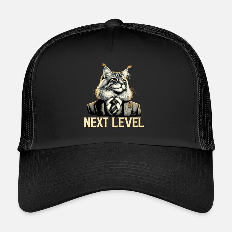 Maine Coon Cat Next Level Costume Cadeau de Succès Casquette trucker 