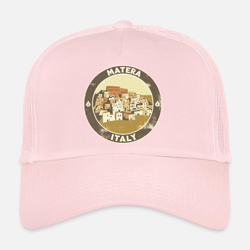 Matera Italien Sandstein Häuser Trucker Cap