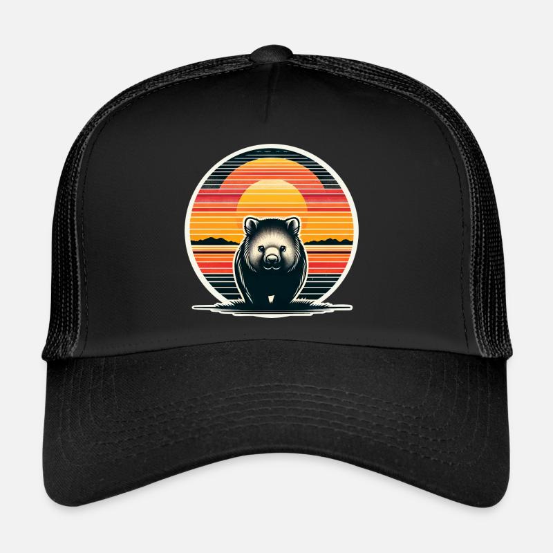 Wombat - Trucker Cap - Schwarz/Schwarz