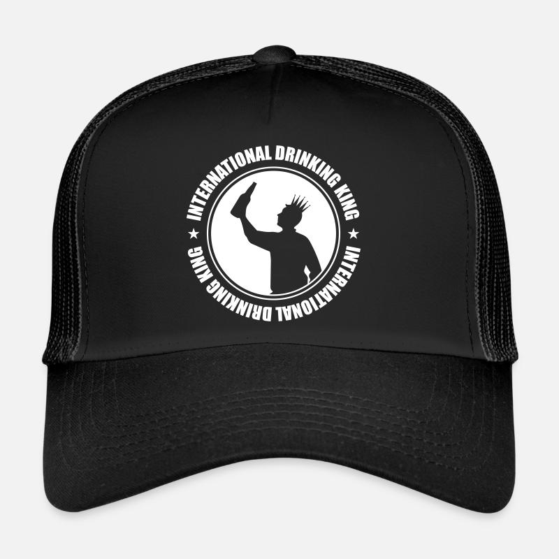 Drinking King Party Spruch Trucker Cap
