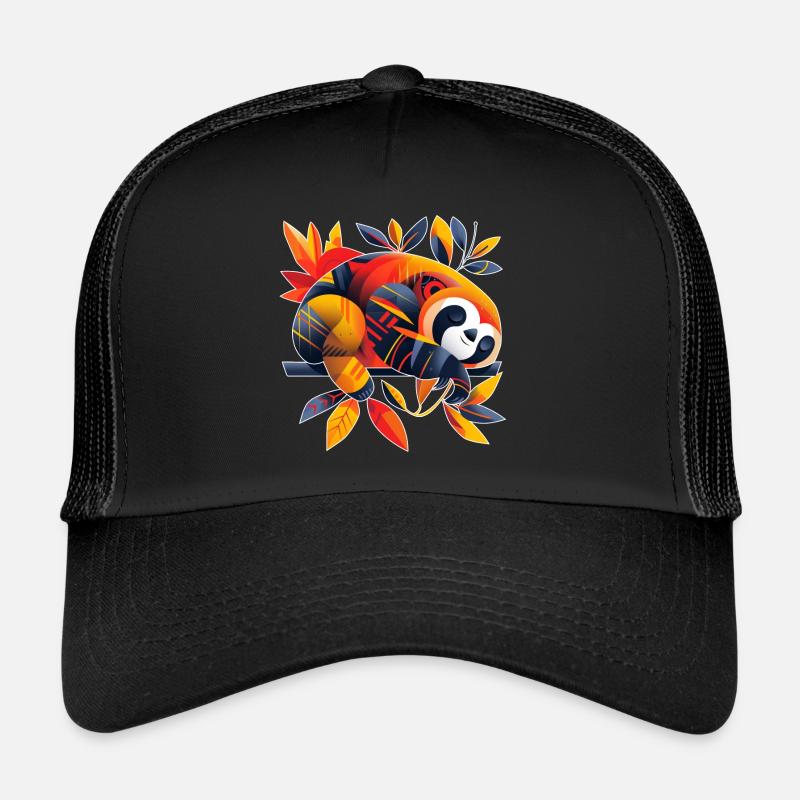 Sloth | abstract artwork - Trucker Cap - black/black