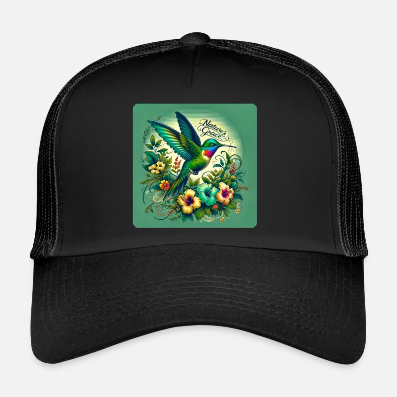 vibrant Hummingbird Nature s Grace Trucker Cap