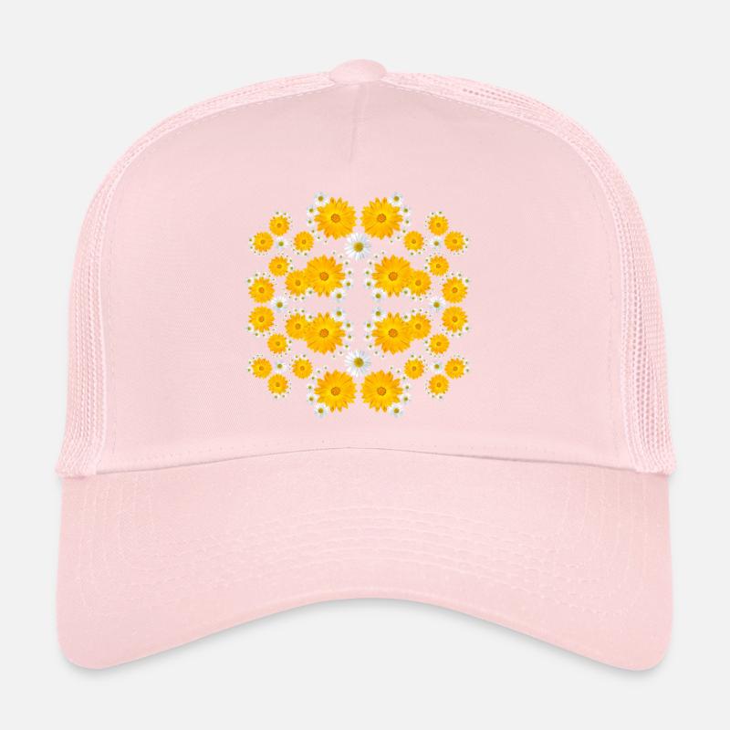 blühende Ringelblumen Margerite Blume floral Blüte Trucker Cap
