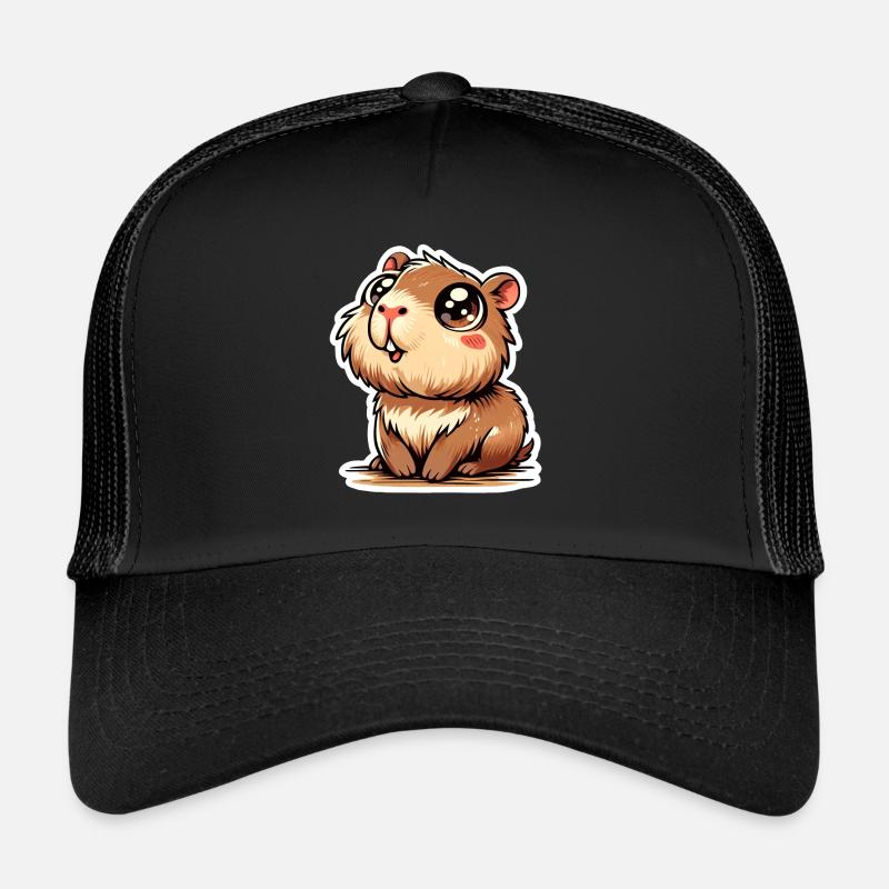 Capybara - Trucker Cap - Schwarz/Schwarz