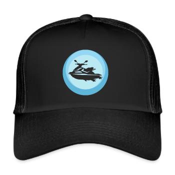 Water Sports Jet Ski Boat - Trucker Cap - black/black - Front