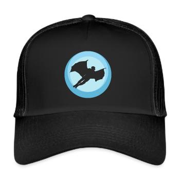 Wingsuit Flying Base Jump Combinaison - Casquette trucker  - noir/noir - Devant