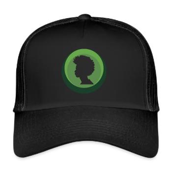70s Funky Soul - Trucker Cap - Schwarz/Schwarz - Vorne