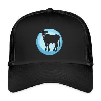 Vegan Organic Animal Welfare - Trucker Cap - black/black - Front