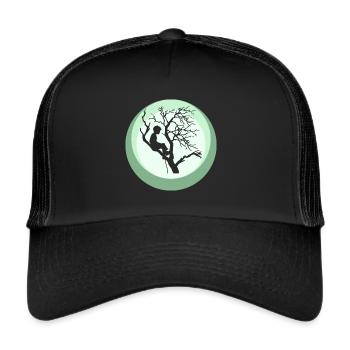 Klettern Kletterer - Trucker Cap - Schwarz/Schwarz - Vorne