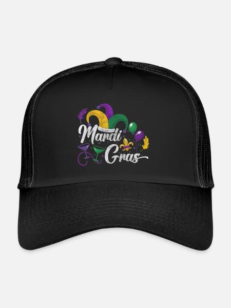 Carnival Celebration Colorful - Trucker Cap - black/black - Front