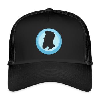 Bart November Hipster - Trucker Cap - Schwarz/Schwarz - Vorne