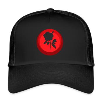 Florist Flower Power Hobby Gardener - Trucker Cap - black/black - Front