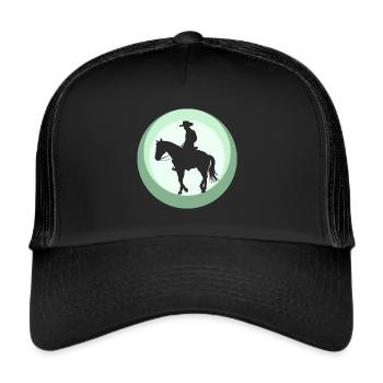 Cowboy Ranch Sheriff - Trucker Cap - black/black - Front