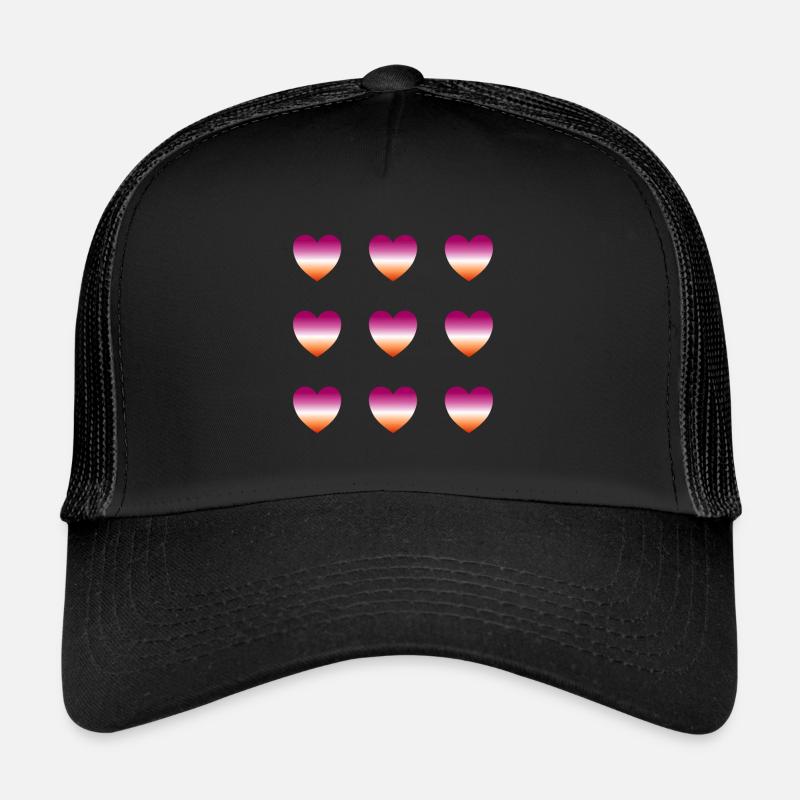 Lesbienne entend - Casquette trucker - noir/noir