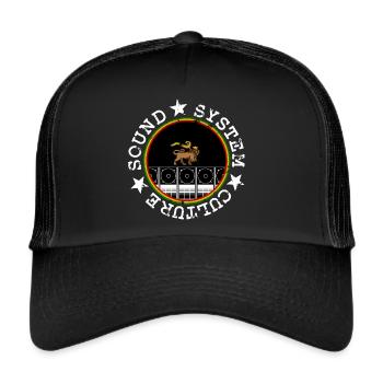 Soundsystem Culture - Casquette trucker  - noir/noir - Devant