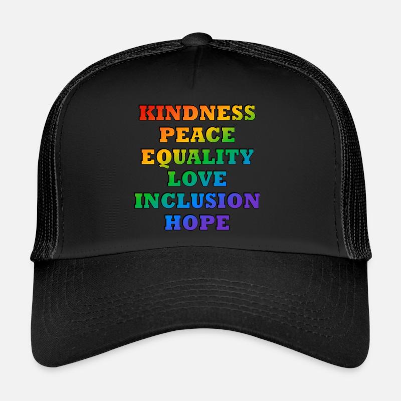 LGBTQ pride values Trucker Cap