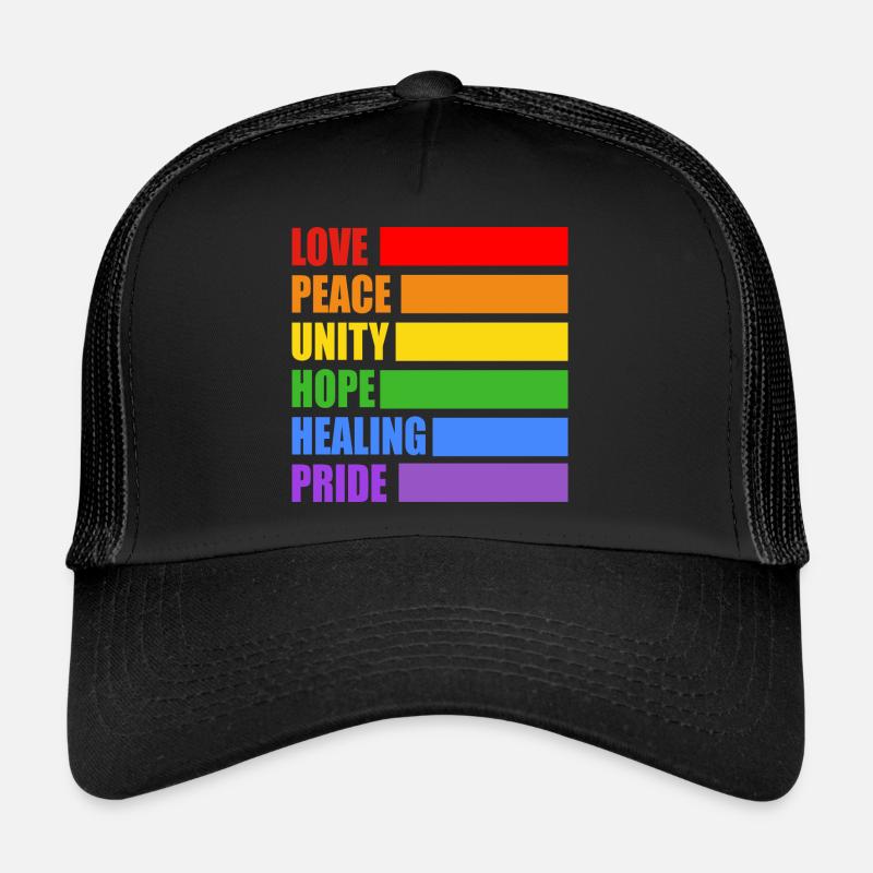 LGBTQ pride values Trucker Cap