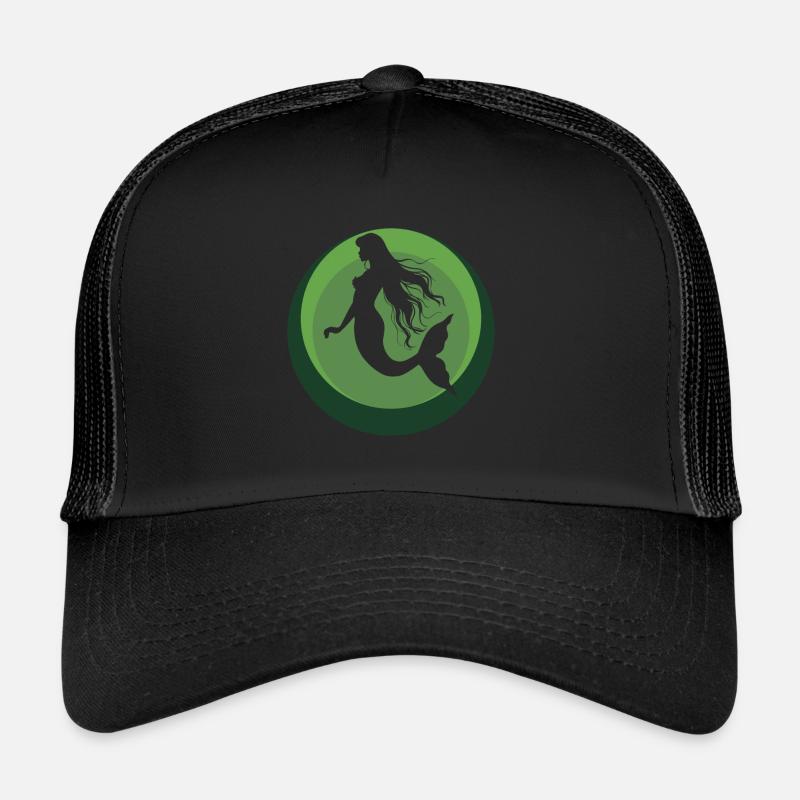 Mermaid Neptune Mythical Creature Trucker Cap