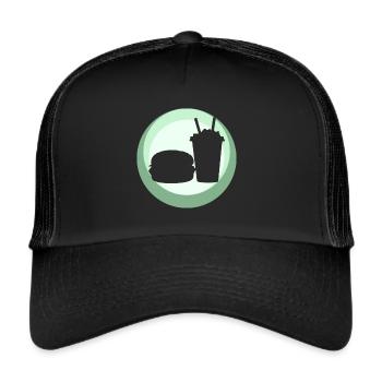 Snack Fast Food Food Truck - Trucker Cap - black/black - Front