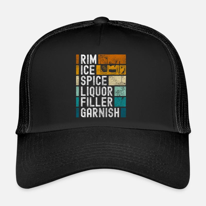 Cocktail Boissons Boisson Boisson Casquette trucker 