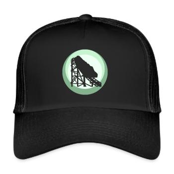 Carnival Ferris wheel - Trucker Cap - black/black - Front