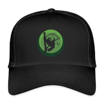 Faul Chill Entspannen - Trucker Cap - Schwarz/Schwarz - Vorne