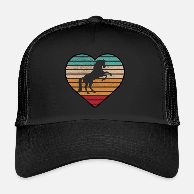 Pferde Reiter Retro Vintage Design Trucker Cap