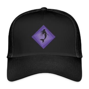 Mermaid Marina Aquarium - Trucker Cap - black/black - Front