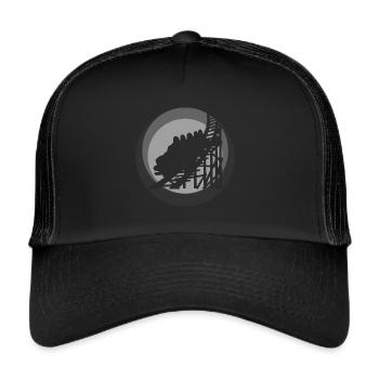 Roller coaster Lukas Ferris wheel - Trucker Cap - black/black - Front