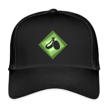 Vegan Healthy Vegan - Trucker Cap - black/black - Front