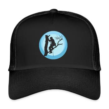 Matériel d’accrobranche Escalade - Casquette trucker  - noir/noir - Devant