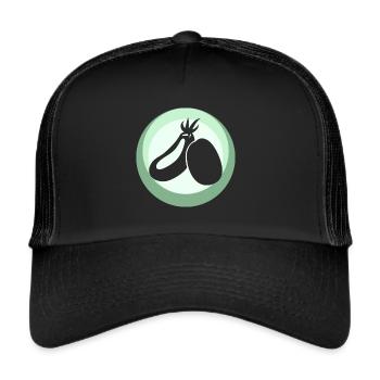 Vegan Animal Rights Dish - Trucker Cap - black/black - Front
