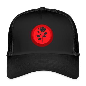 Floristry Flower Power Hobby Gardener - Trucker Cap - black/black - Front