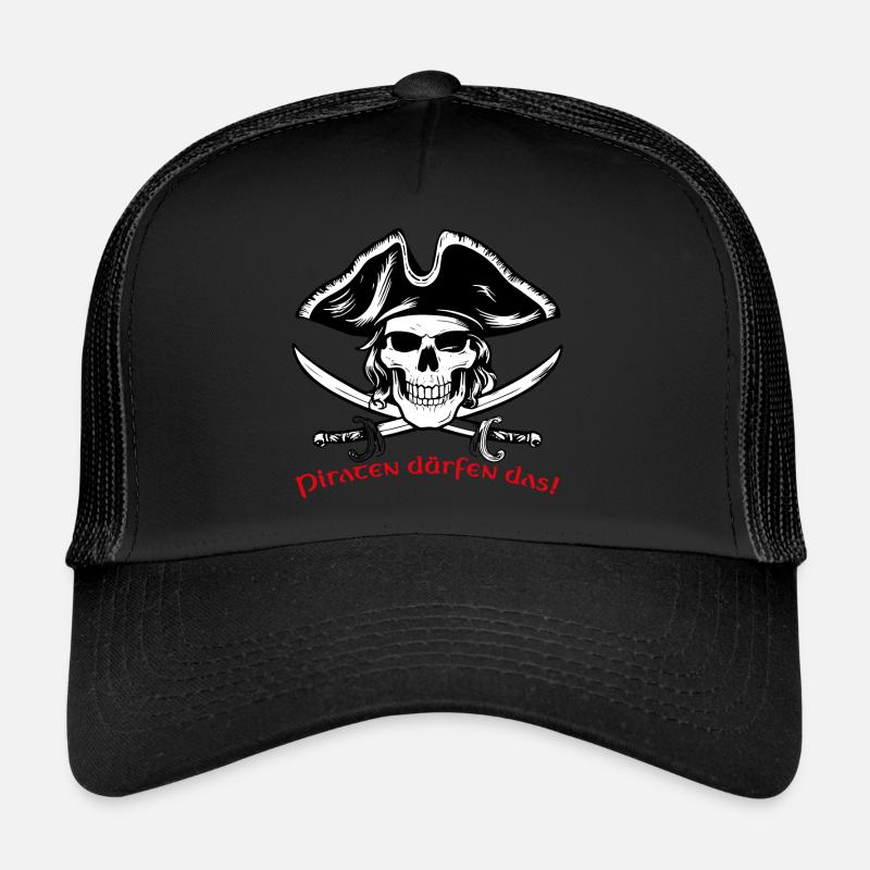 Pirate Skull 07 2024 Zeichenfläche 1 Trucker Cap