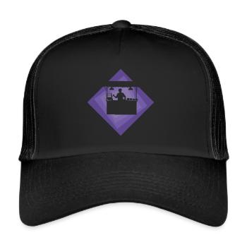 Food truck meal delicious - Trucker Cap - black/black - Front
