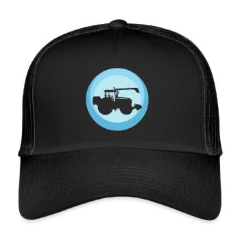 Ferme agricole Maehdrescher - Casquette trucker  - noir/noir - Devant
