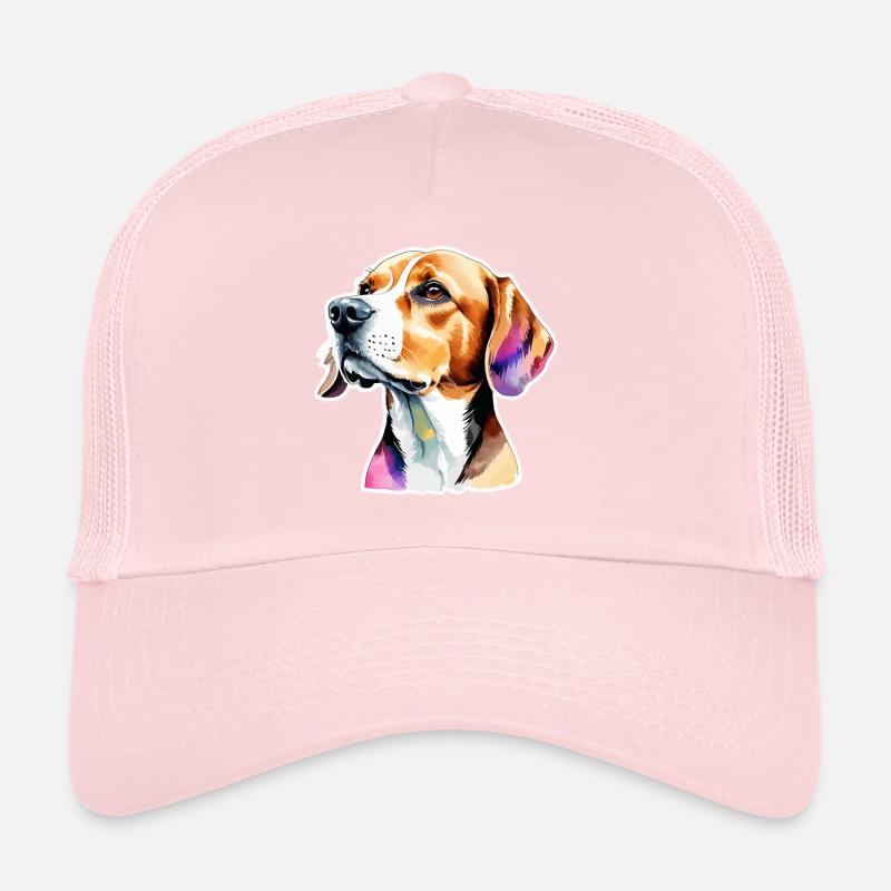 Beagle Aquarelles Casquette trucker 