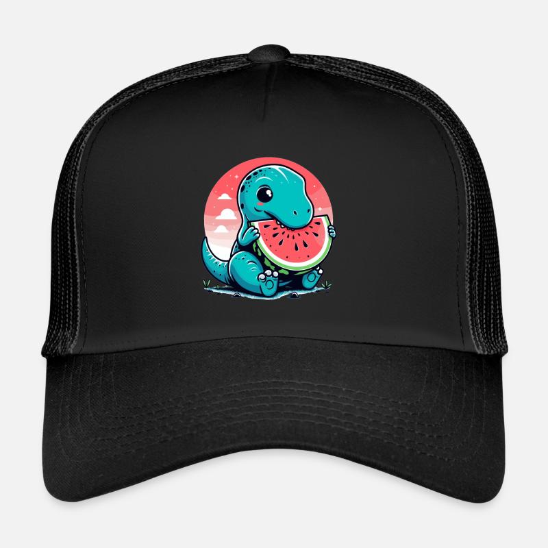 Mignon T-Rex Watermelon Cadeau d’été Casquette trucker 