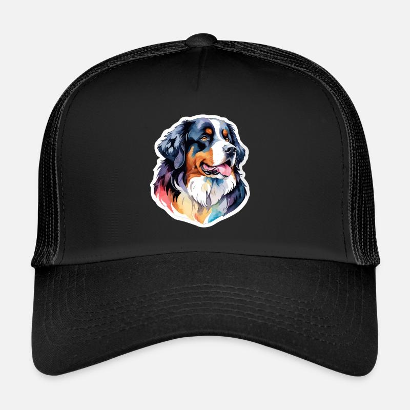 Bouvier bernois Aquarelles Casquette trucker 