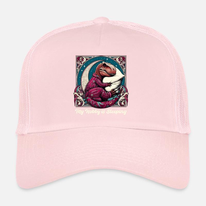T-Rex Sleeping Hobby Cadeau Casquette trucker 