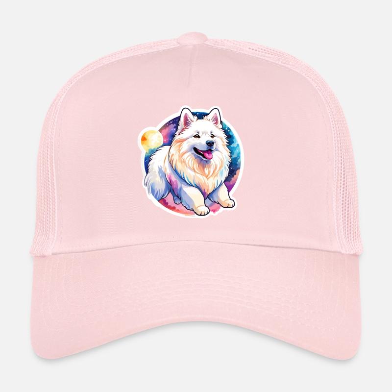 Samoyed Watercolors Trucker Cap