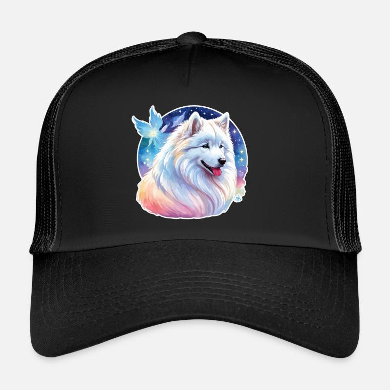 Aquarelles Samoyèdes Casquette trucker 
