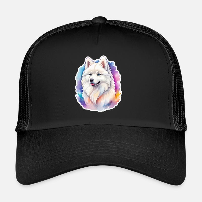 Aquarelles Samoyèdes Casquette trucker 