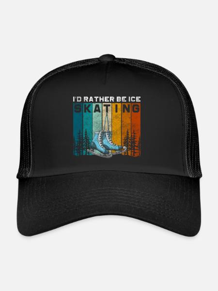 Patins à glace Hobby - Casquette trucker  - noir/noir - Devant