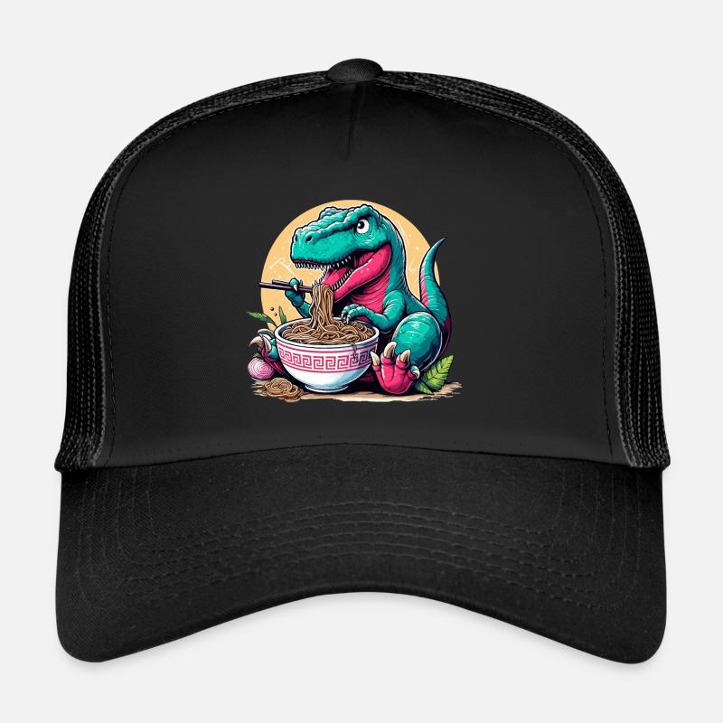 Mignon T-Rex Ramen Dino dinosaure cadeau Casquette trucker 