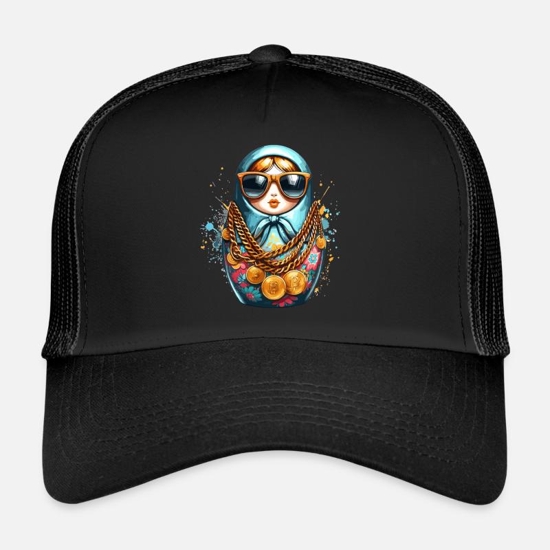 Matrjoschka Bitcoin Sonnenbrille Geschenk Trucker Cap